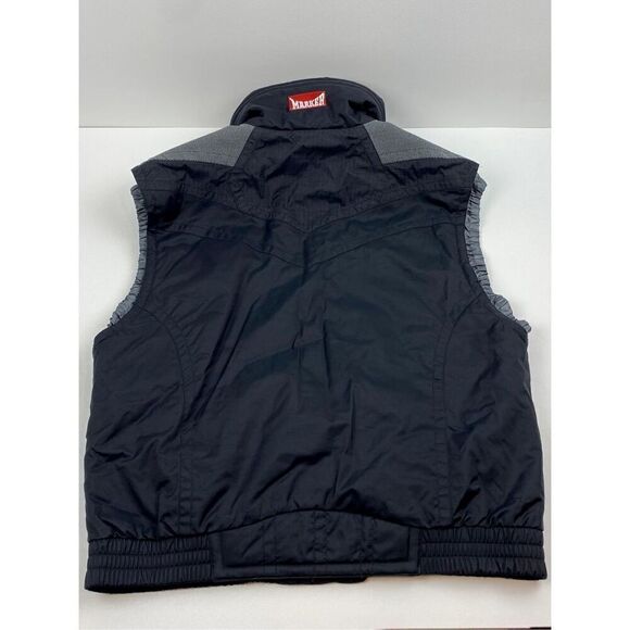 Vintage Marker Salt Lake 2002 Winter Olympics Mock Neck Ski Vest Black Medium - Picture 2 of 5